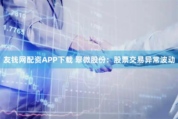 友钱网配资APP下载 翠微股份:股票交易异常波动