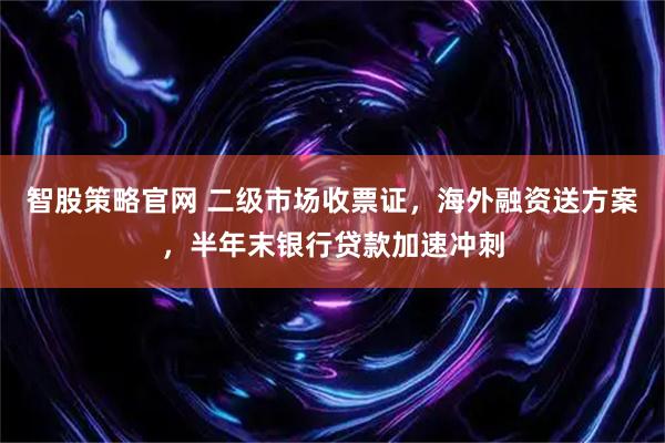 智股策略官网 二级市场收票证，海外融资送方案，半年末银行贷款加速冲刺