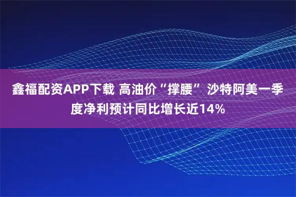 鑫福配资APP下载 高油价“撑腰” 沙特阿美一季度净利预计同比增长近14%